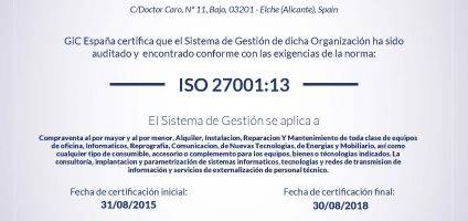 ELITE renueva sus certificaciones ISO9001, ISO14001 y ISO27001